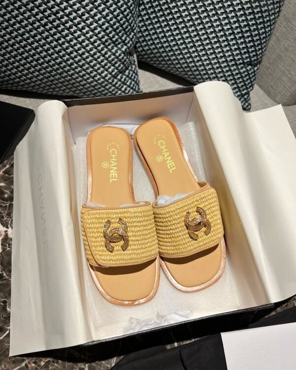 Chanel Rattan Beige <br>Sandals