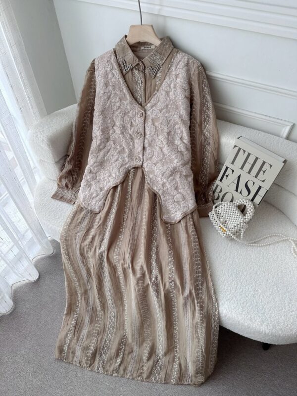 Joena Scallop Vest Maxi