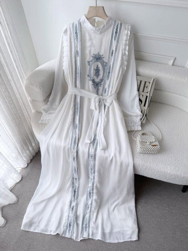 Madeena Ruffle Embroidery Maxi